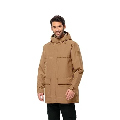 Abbildung von Jack Wolfskin Regenjacke / wasserabweisende Jacke, Herren, Größe: Medium, Chipmunk