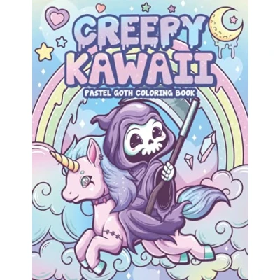 Abbildung von Creepy Kawaii Pastel Goth Coloring Book: Cute Horror Spooky Gothic Pages for Adults