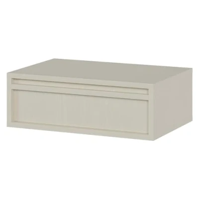 Abbildung von Selsey Nachttisch Beistellschrank Beistelltisch Nachtschrank 50 cm Hängend mit Schublade Beige Evo