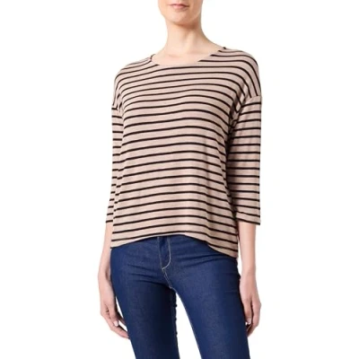 Abbildung von Vero Moda Vmholly Oneck Langarmshirt, Damen, Größe: Small, Silver mink