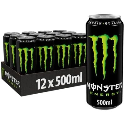 Abbildung von Monster Energy koffeinhaltiger Drink mit klassischem Geschmack in praktischen Einweg Dosen (12 x 500 ml)