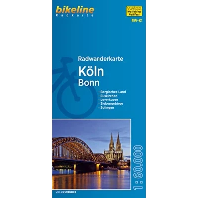 Abbildung von Radwanderkarte Köln Bonn RW K1: Bergisches Land Euskirchen Leverkusen Siebengebirge Solingen (bikeline Radwanderkarte)