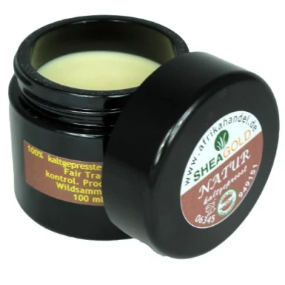 Abbildung von Sheabutter kaltgepresst unraffiniert (80gr. im Glas)