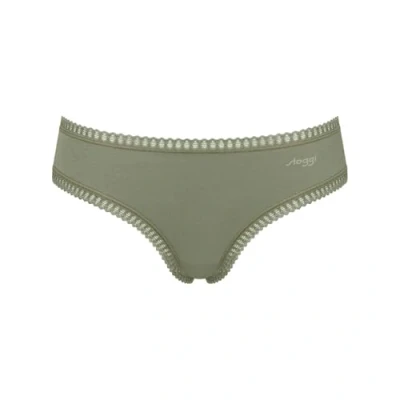Abbildung von Sloggi Crush Hipster 3 PACK Panties, Damen, Größe: Large, Green/light blue
