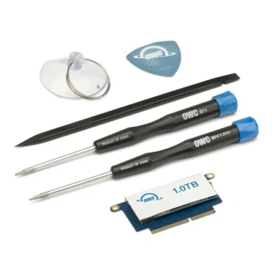 Abbildung von OWC Aura Pro NT Hochleistungs NVMe SSD Upgrade Kit, kompatibel mit 20162017 13 Zoll MacBook ohne Touch Leiste (SSD Kit Werkzeug, 1TB)
