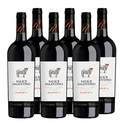 Abbildung von Salice Salentino Riserva DOC &quot;Contessa Marina&quot; Rotwein Apulien trocken (6 x 0.75l)