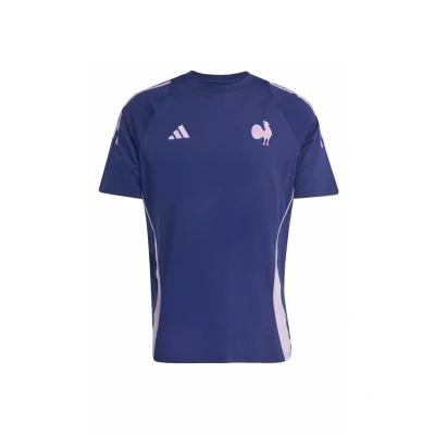 Abbildung von adidas Performance France TEE Tshirt print, Herren, Größe: Small, Dark blue
