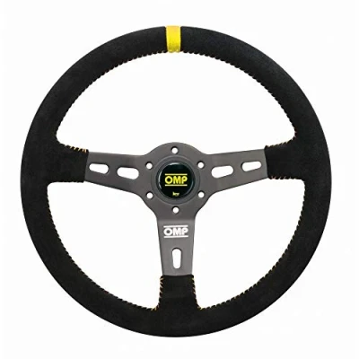 Abbildung von OMP RS Steering Wheel Negro/Amarillo D. 350, schwarz