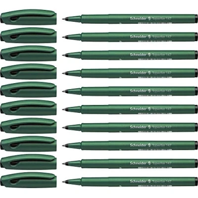 Abbildung von Schneider 1471 Topwriter 147 Faserschreiber (Hartfaserspitze, Strichstärke 0,6 mm) 10er Pack, schwarz