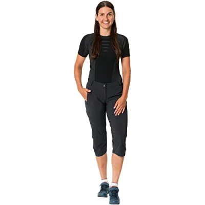 Abbildung von Vaude Yaras 3/4 Sporthose, Damen, Größe: 44, Black