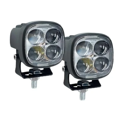 Abbildung von WELLIT Led arbeitsscheinwerfer Motorrad,2 x 2 Zoll 40W Scheinwerfer 12v 24v Weiß/Gelb Spot Pods Zusatzscheinwerfer Offroad Beleuchtung für Traktor Auto SUV Motorrad