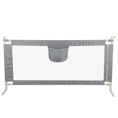 Abbildung von homewell Bettgitter für Kleinkinder, Bettgitter, faltbar, tragbar, höhenverstellbar, Sicherheitsbarriere Kinder, Netzstoff (200 cm)