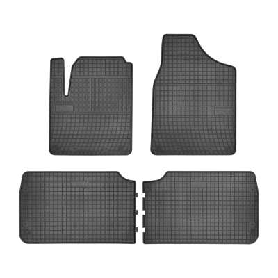 Abbildung von FROGUM 0311 Fußmattensatz Gummi vorne und hinten 4 schwarz Maßgefertigt FORD: Galaxy Mk1 MPV