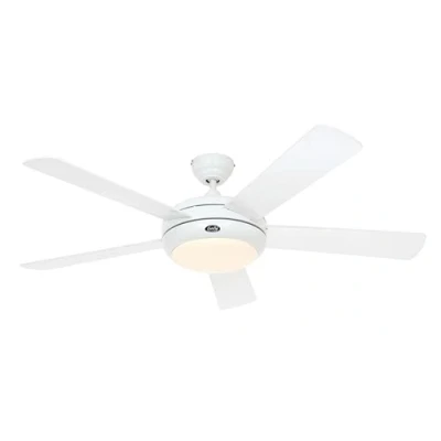 Abbildung von Beleuchteter Deckenventilator Titanium weiß