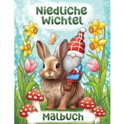Abbildung von Niedliche Wichtel Malbuch: 40 Malvorlagen mit Wichtelmännchen für Erwachsene (Wichtel Malbücher)