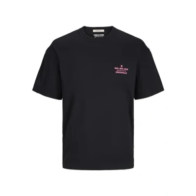 Abbildung von Jack &amp; Jones Jormykonos BACK TEE CREW NECK Tshirt print, Herren, Größe: XXL, Black