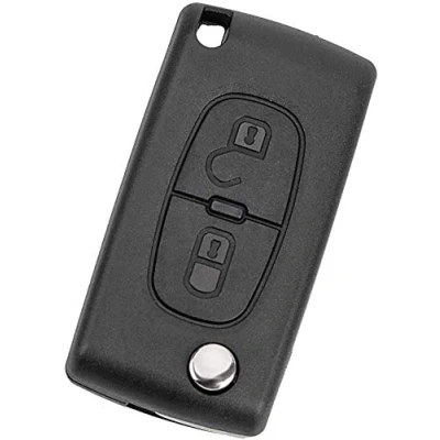 Abbildung von SALPIE Ersatz Schlüsselgehäuse für Citroën: C2 ab 2006 2010 C3 Berlingo 2008 Peugeot: 407 2004 (kein Batteriefach mit 2 Tasten, Gehäuse)
