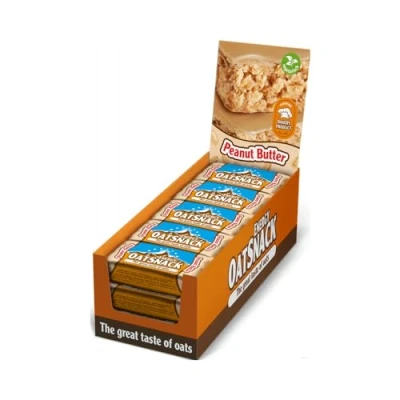 Abbildung von EnergyOatSnack Peanutbutter (15x65g) Kohlenhydrat Energieriegel mit Haferflocken für Sport &amp; Freizeit Langanhaltende Energie leckerer Geschmack Handgemacht Veggie Das Original