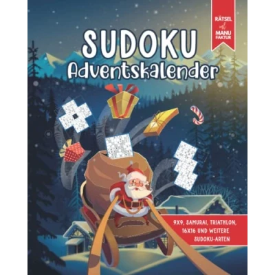 Abbildung von Sudoku Adventskalender für Erwachsene: Weihnachtskalender mit verschiedenen Rätseln von leicht bis schwer Männer &amp; Frauen