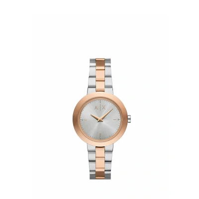 Abbildung von Armani Exchange Damen Analog Quarz Uhr mit Edelstahl Armband AX5172