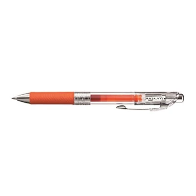 Abbildung von Pentel EnerGel Pure BL77TL Gelschreiber mit Druckmechanik, orange (12 Stück)