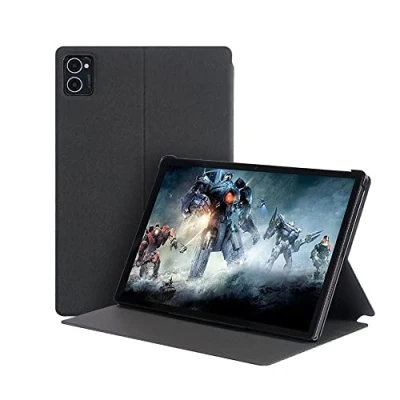 Abbildung von Zshion Tablet Schutzhülle kompatibel mit Chuwi HiPad XPRO 10,5 Zoll (26,7 cm), PU Leder, klappbar, automatischer Wake/Sleep Funktion, Dunkelgrau