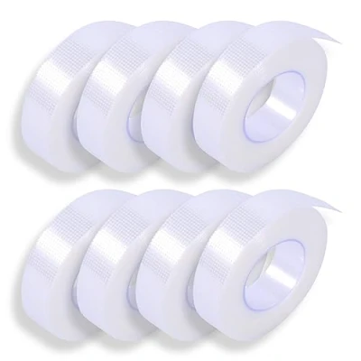 Abbildung von P Beauty Medizinisches Wimpernverlängerungs Klebeband Hypoallergenes Micropore 3M Wimpernband Transparent Wimpern Tape Atmungsaktiv 1,25 cm x 9,14 m 1 10 Stück 8 stk.