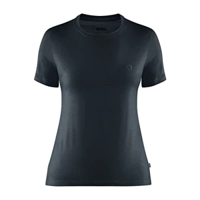 Abbildung von FJALLRAVEN Damen Abisko Wool W T Shirt mit kurzen rmeln, Dunkelblau, XXL EU