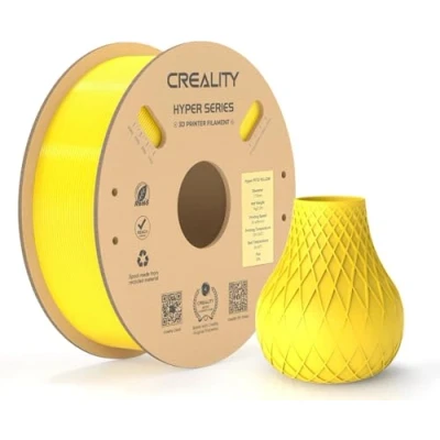 Abbildung von Creality Hyper PETG Filament 1.75 mm, Hochgeschwindigkeits 30600 mm/s 3D Drucker PETG, Maßgenauigkeit ± 0.03 Passend für die Meisten Drucker, 1 KG (2.2 lbs) Spule (Gelb)