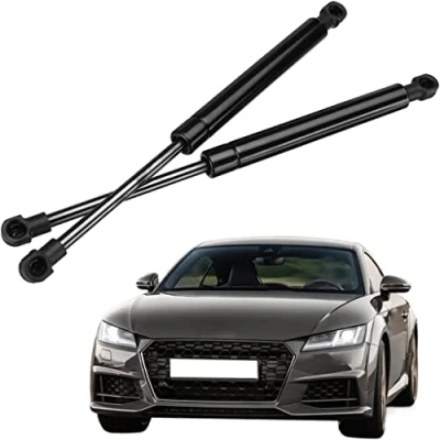 Abbildung von 2 Stück Gasdruckfedern für Audi TT (8S) Coupe 2014 2018 Kofferraum Gasfeder Federn Halter Lift Unterstützung Hydraulischer Teleskoparm Stangendämpfer Zubehör