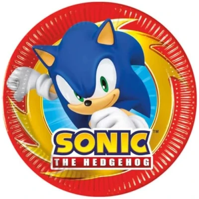 Abbildung von Sonic Pappteller 20cm 8 Stück