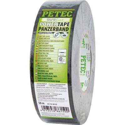Abbildung von PETEC 86150 Klebeband 50 15C +80C schwarz einseitig