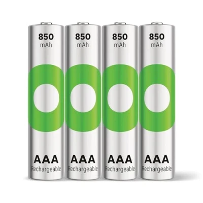 Abbildung von GP Batteries AAA Akku NiMH 850 mAh RECYKO, 1.2V, 4er