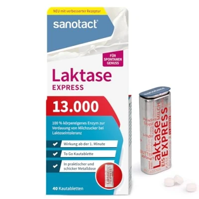 Abbildung von sanotact Express Laktase 13.000 FCC Tabletten 40 St
