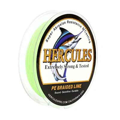 Abbildung von Hercules Super Cast 100m 2000m 109 2196 Yards Geflochtene Angelschnur 6lb 100lb Test für Salzwasser Süßwasser PE Geflecht Fischdraht Superline 4 Stränge