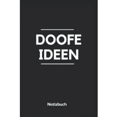 Abbildung von doofe Ideen Notizbuch: 120 linierte Seiten lustiges Notizbuch ca. DIN A5 witziger Planer Tagebuch Notizblock