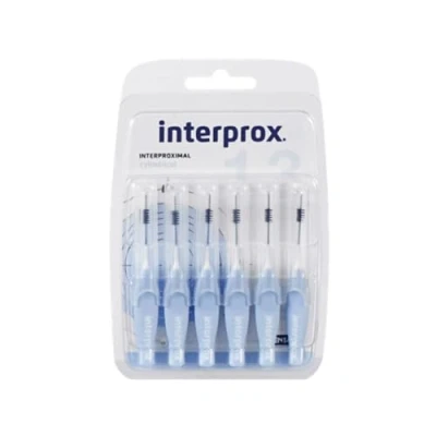 Abbildung von Interprox 4G Interdentalbürsten hellblau zylindrisch 6 Stück Packung