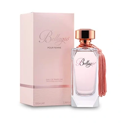 Abbildung von DIAMOND INTERNATIONAL BELLAGIO Pour Femme Eau de Parfum Damenduft mit einem fruchtigen, Zitrus und Moschusduft, hergestellt in Italien, 100 ml