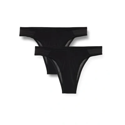 Abbildung von Sloggi SOFT Adapt TINY Tanga 2 PACK Slip, Damen, Größe: XS, Black