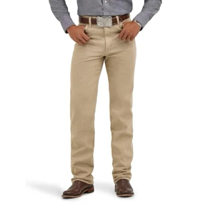 Abbildung von Wrangler Herren Cowboy Slim fit jeanÂ De Ajuste Delgado Corte Vaquero Jeans, Vorgewaschene Bräune, 32W / 34L EU