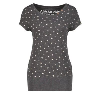 Abbildung von alife &amp; kickin Cocoak B Tshirt print, Damen, Größe: Small, Moonless melange