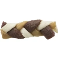 Abbildung von Trixie Denta Fun Geflochtene Sticks Box Hundesnacks Rind 12 cm...