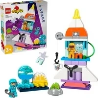 Abbildung von LEGO® Konstruktionsspielsteine 3in1 Spaceshuttle für viele Abenteuer (10422), LEGO DUPLO Town, (58 St), Made in Europe