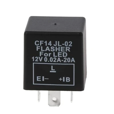 Abbildung von Ziyan LED 12V Blinker Relais Lastunabhängig 0,02 20A 3 Polig CF14 Flasher Blinkrelais