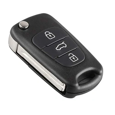 Abbildung von Globents 3 Tasten Flip Folding Remote Key Shell Fall Ersatz für Hyundai I20 I30 IX35 I35