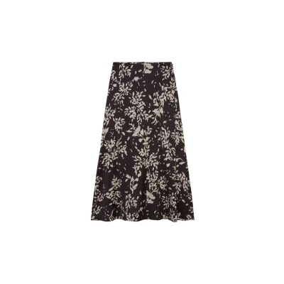 Abbildung von Marc O&#039;Polo Printed Alinienrock, Damen, Größe: 36, Multi black