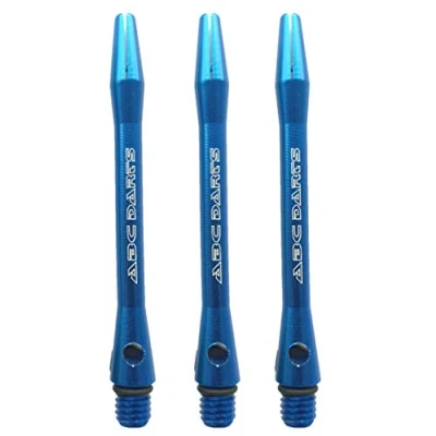Abbildung von ABC Darts Aluminum Dart Schäfte Set mit O Ringe Medium Blau 4 sätz Shafts