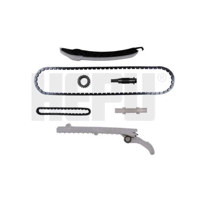Abbildung von HEPU 21 0587 Steuerkettensatz mit Kurbelwellenzahnrad Zahnkette, Kette geschlossen MERCEDES BENZ: CLA Coupe, A Klasse, C Klasse T modell