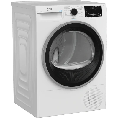 Abbildung von Beko B3T4224SD Wärmepumpentrockner, Wäschetrockner, 8 kg, allergikergeeignet, Hygiene Trocknen &amp; Auffrischen, SteamCure Dampffunktion, 15 Programme, Express, Weiß