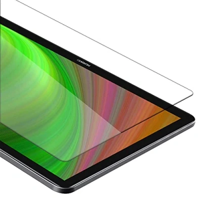 Abbildung von Cadorabo Tablet Panzer Schutz Glas für Huawei MediaPad M5 / PRO (10.8 Zoll) Schutzfolie in Ultra Klar Hüllen freundlich Gehärtetes (Tempered) Dipslayschutz Folie 9H Härte Anti Kratzer